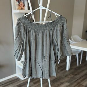 Light weight off the shoulder top